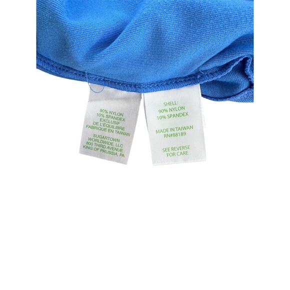 Lilly Pulitzer Luxletic Tank Top Womens S Bright Blue Crisscross Back Bra - Picture 4 of 4